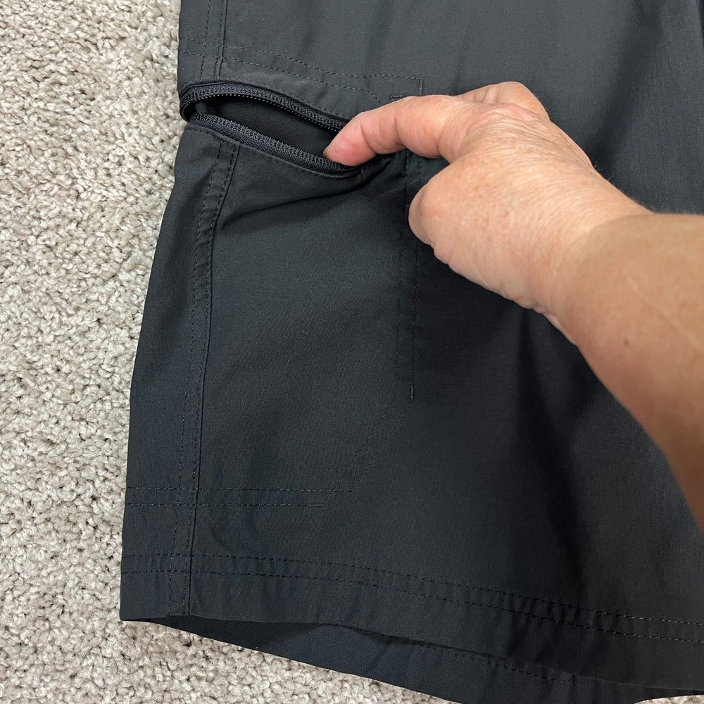 Eddie Bauer Rainier Tech Shorts Mens 30 Gray Stretch Hiking Cargo Performance - Picture 4 of 9
